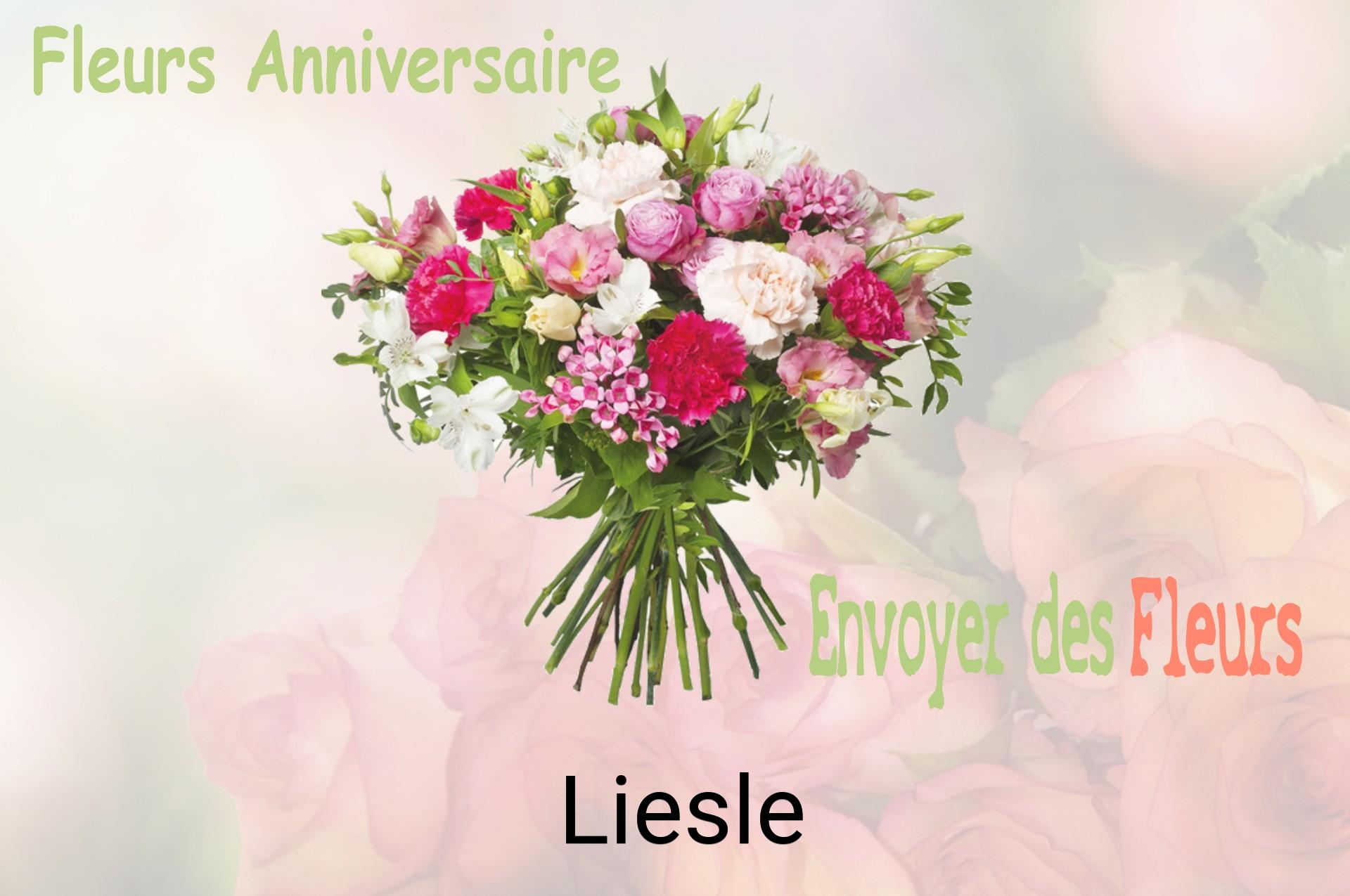 Bouquet de fleurs d’anniversaire livré à Liesle